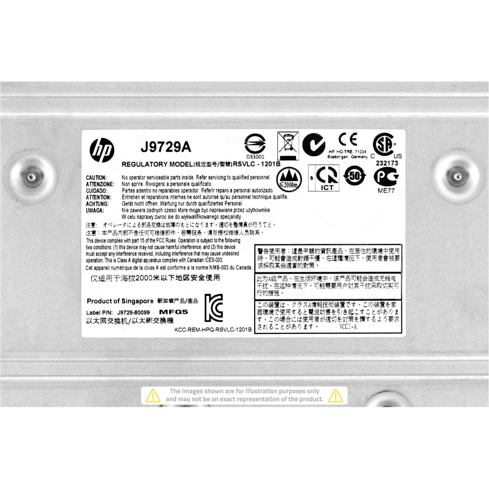 HP J9729A 48x RJ-45 1Gb 4x SFP 1Gb Power over Ethernet Switch + Stacking Module